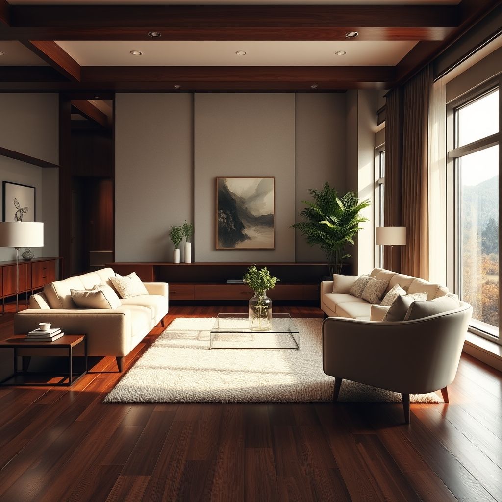 Mobilier design en intérieur élégant